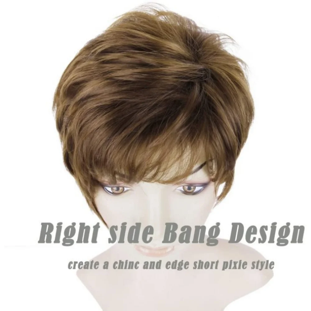 Blooming Hair Layered Pixie Short Wig